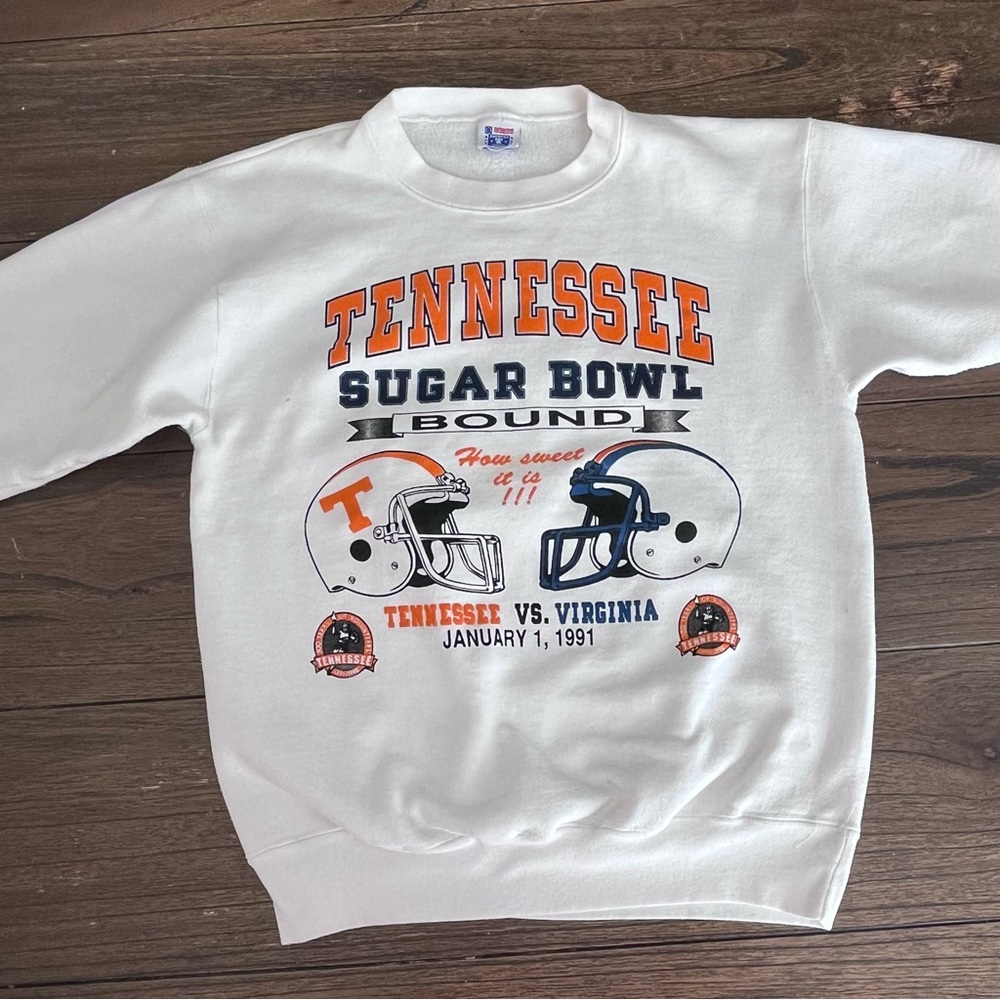 90’s Vintage Tennessee Vols Sugarbowl Bound Crewneck Mens size Large - Picture 9 of 9